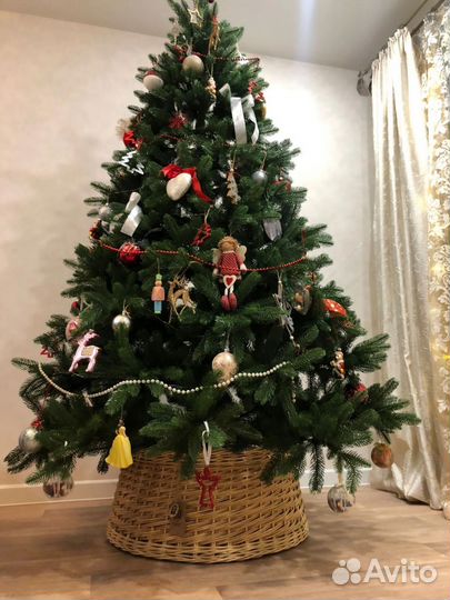 Плетеная юбка под елку