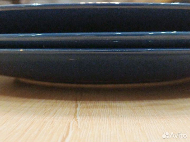 Тарелка IKEA синяя, 27 см