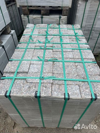 Брусчатка плитка гранитная 100*200 опт, укладка