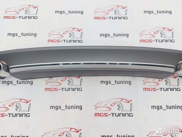 Диффузор S7 Ауди А7 S-line 10-14 + насадки хром