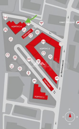 3-к. апартаменты, 60,2 м², 6/19 эт.