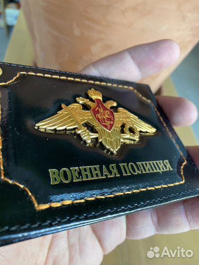 Обложка Военная полиция с гербом, черная