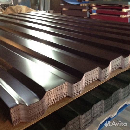 Профнастил некондиция С8, 0,45мм шоколад 2,0 метра