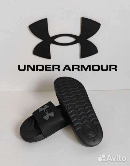 Шлёпанцы Under Armour чëpныe