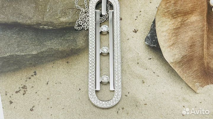 Шикарное колье из белого золота messika move uno