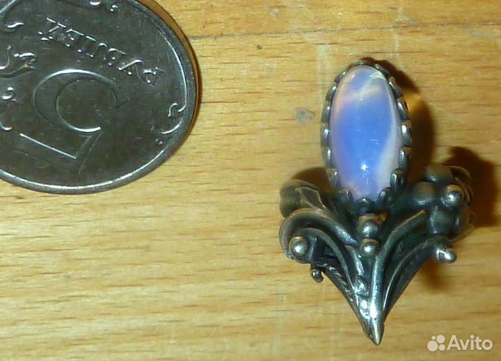 Кольцо Лунный цветок Размер 17 Скань