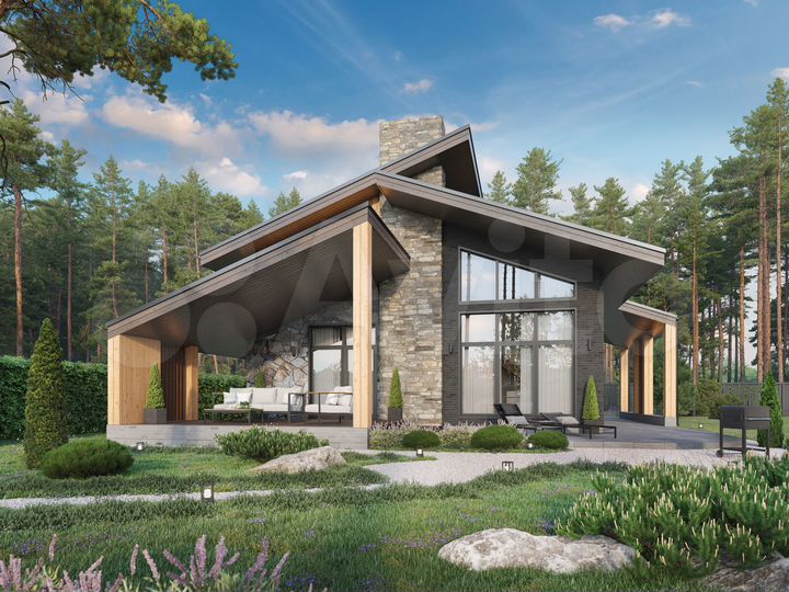 Коттедж 133 м² на участке 10 сот.