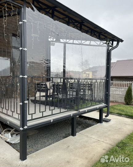 Мягкие окна для беседок террас и веранд