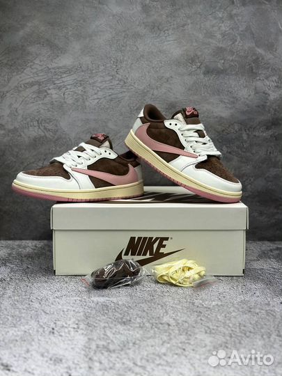 Nike Jordan 1 Travis Scott коричневые