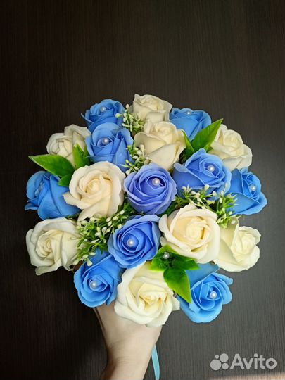 Букет из мыльных роз