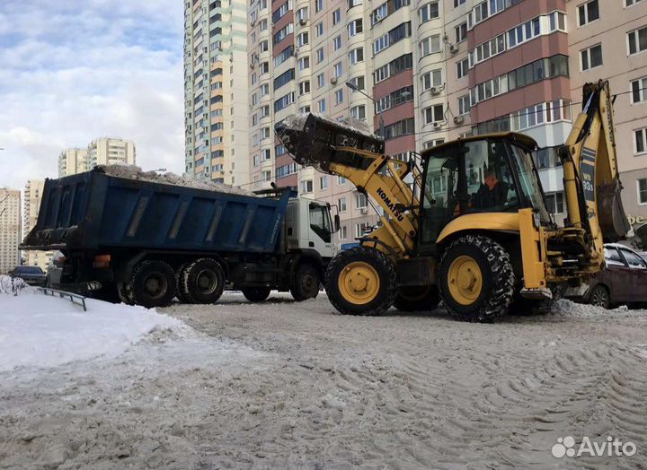 Услуги экскаватора-погрузчика