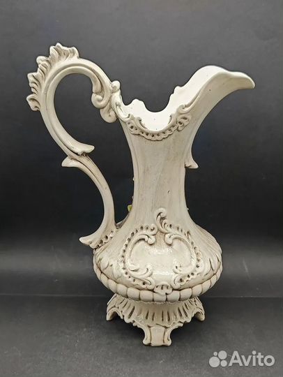 Ваза-кувшин винтажная большая Bassano с объемными