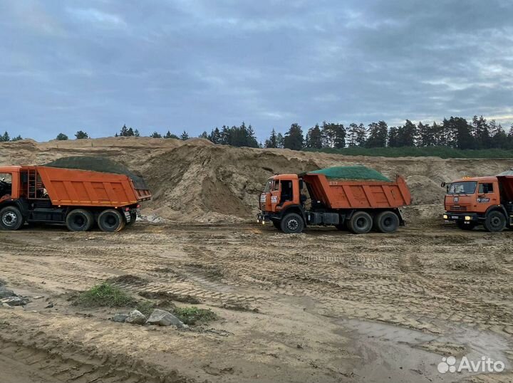 Песок мытый с доставкой