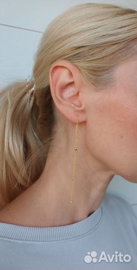 Серьги Tous длинные Virtual Garden