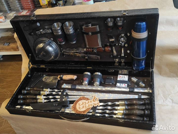 Набор шампуров подарочный