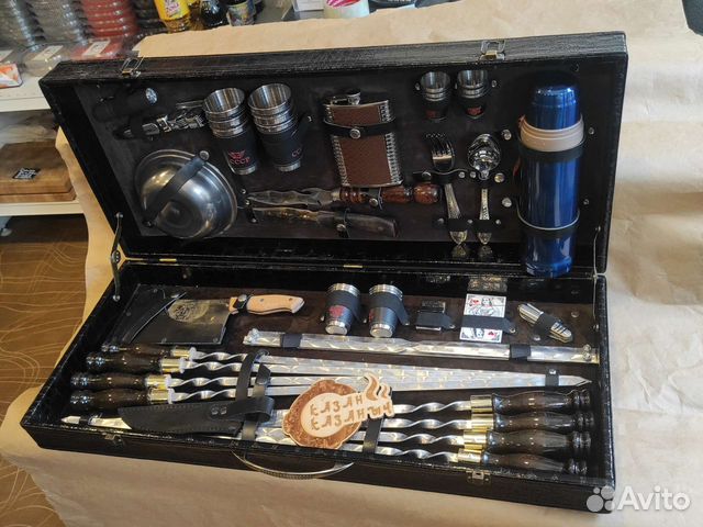 Набор шампуров подарочный