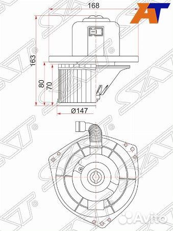 Мотор отопителя салона mitsubishi challenger, mits