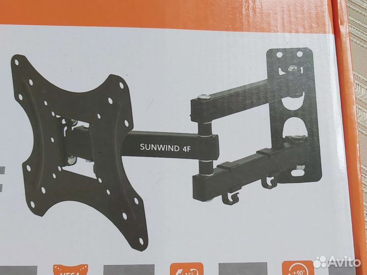 Крепление настенное наклонное качественное для тв