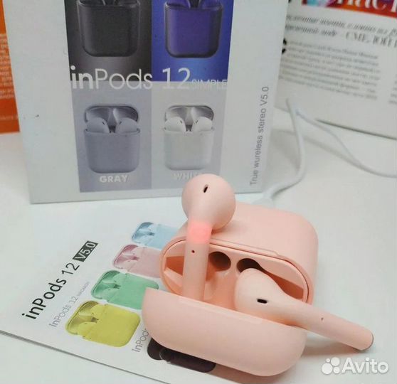 InPods i12 (Оригинал. Новые Беcпроводные наушники)