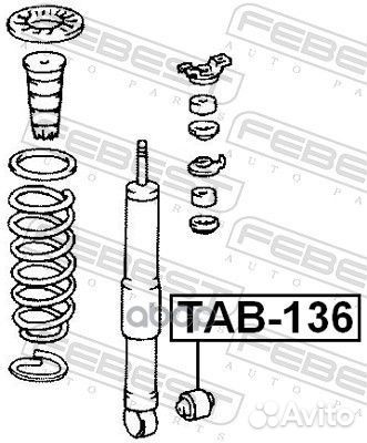 TAB-136 сайлентблок зад.амортизат.нижн. Toyota