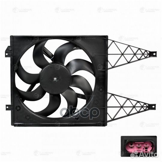 Вентилятор радиатора skoda fabia II (07) (с к