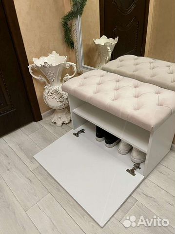 Обувница с мягкой сидушкой 70см,80см