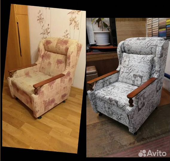 Ремонт мебели перетяжка