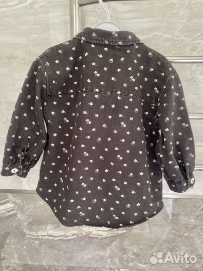 Джинсовая куртка (рубашка) Zara оригинал 98-110