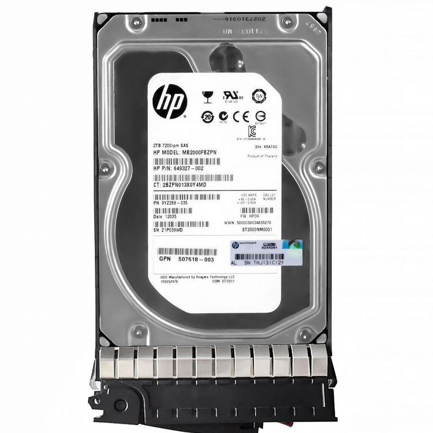 [MB2000FBZPN] Жесткий Диск Hp 2tb Sas 3,5" Hdd Mb2000fbzpn