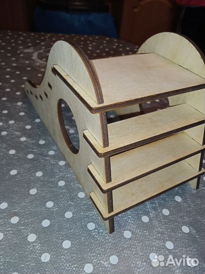 Деревянный домик для крыски, хомяка