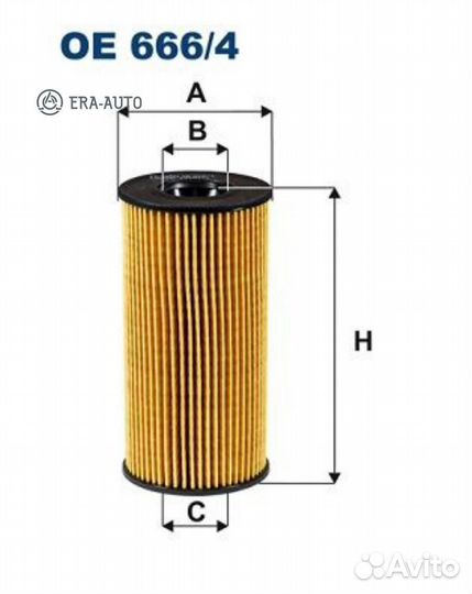 Filtron OE666/4 Фильтр масл.renault Duster II,Sandero, Mercedes-Benz A (W177), B (W247), Citan, CLA