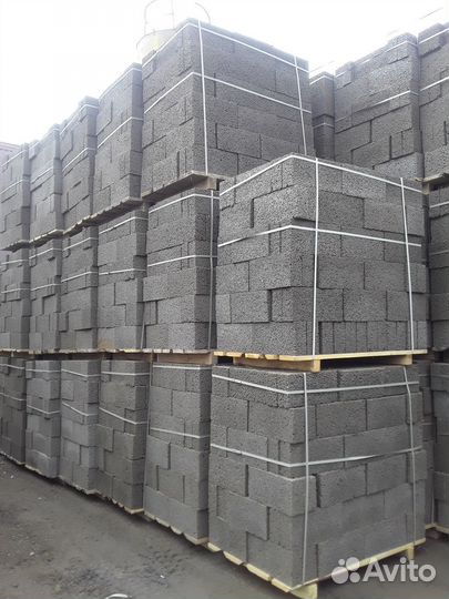 Керамзитобетонные блоки полнотелые