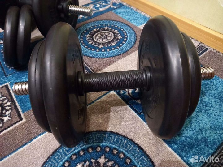 Гантели разборные обрезиненные