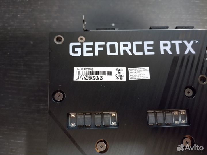 Asus GeForce RTX 3070 Dual
