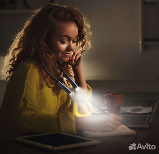 Светодиодная лампа на шею, для чтения или ремонта