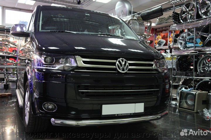 Защита переднего бампера Volkswagen T5 / Т6