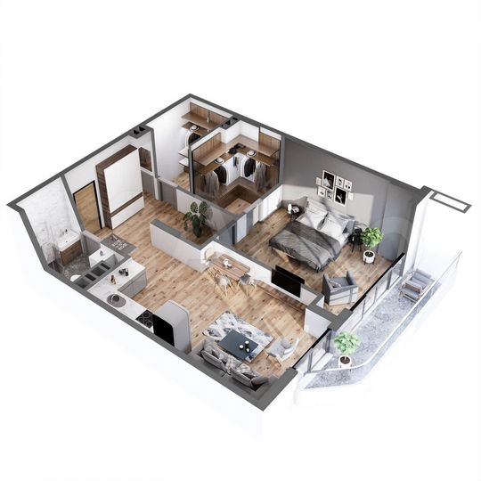 2-к. апартаменты, 82,1 м², 2/8 эт.