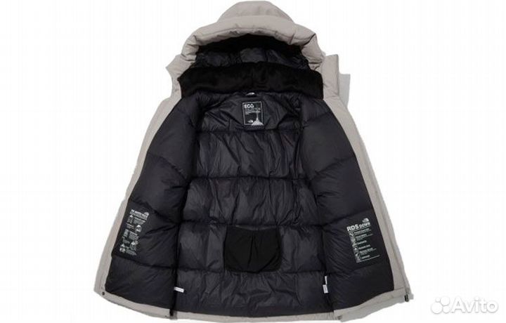 THE north face Down Jacket Unisex Gray (54 (XL)