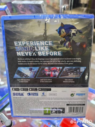 PS5 Sonic Frontiers новый диск русские субтитры