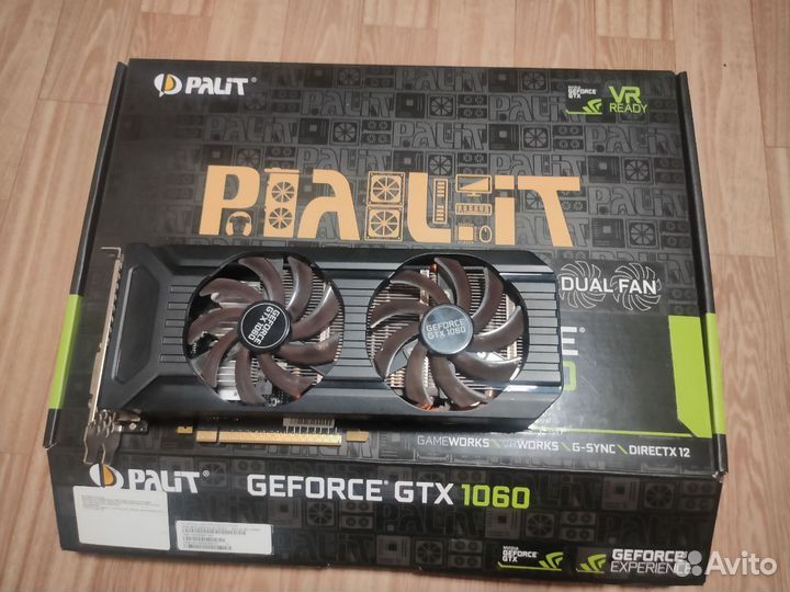 Видеокарта gtx 1060 6gb palit