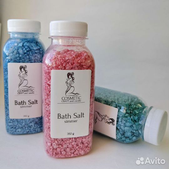 Мерцающая соль для ванн с шиммером опт