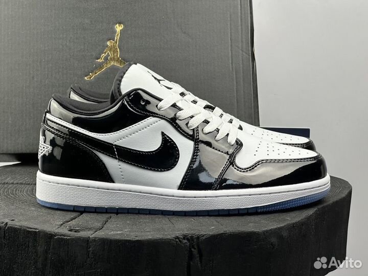 Лакированные Nike Air Jordan 1 Low Concord