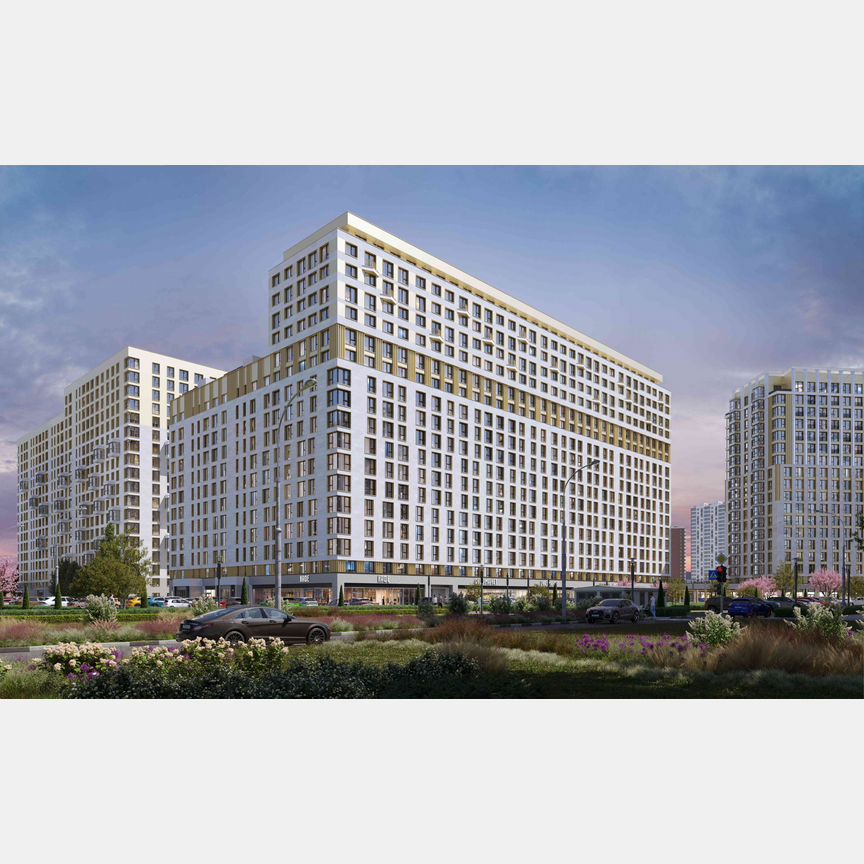 2-к. квартира, 60,9 м², 13/18 эт.