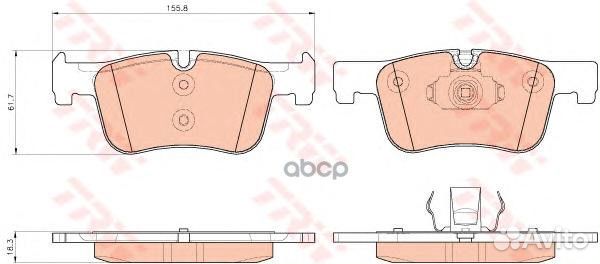 Колодки тормозные BMW 1 F20/21 /3 F30/34/35 /4