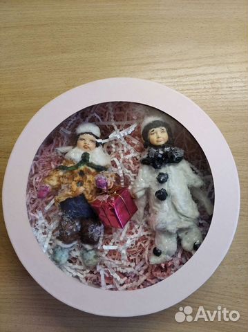 Ватная игрушка ручной работы