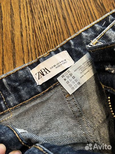 Джинсы zara 36 прямые