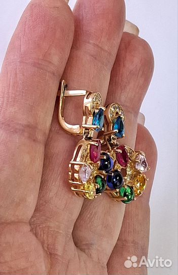 Серьги золотые 585 пробы