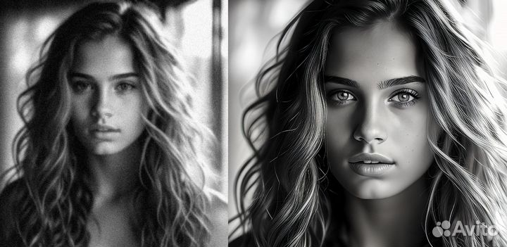 Ретушь фотографий на памятник,реставрация,цвет