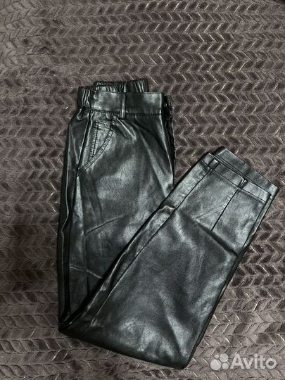Брюки кожаные