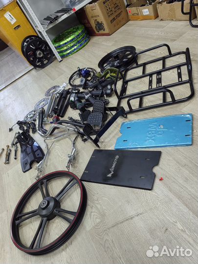 Запчасти на электровелосипед монстр и колхозник